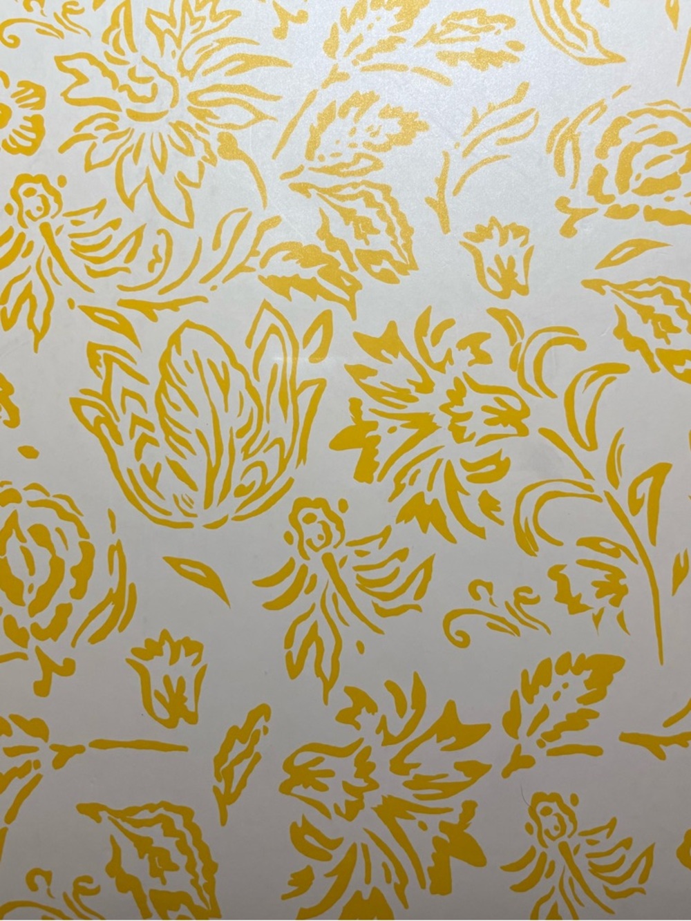 Bright Yellow Floral Art Panel for Home Office & Crafts